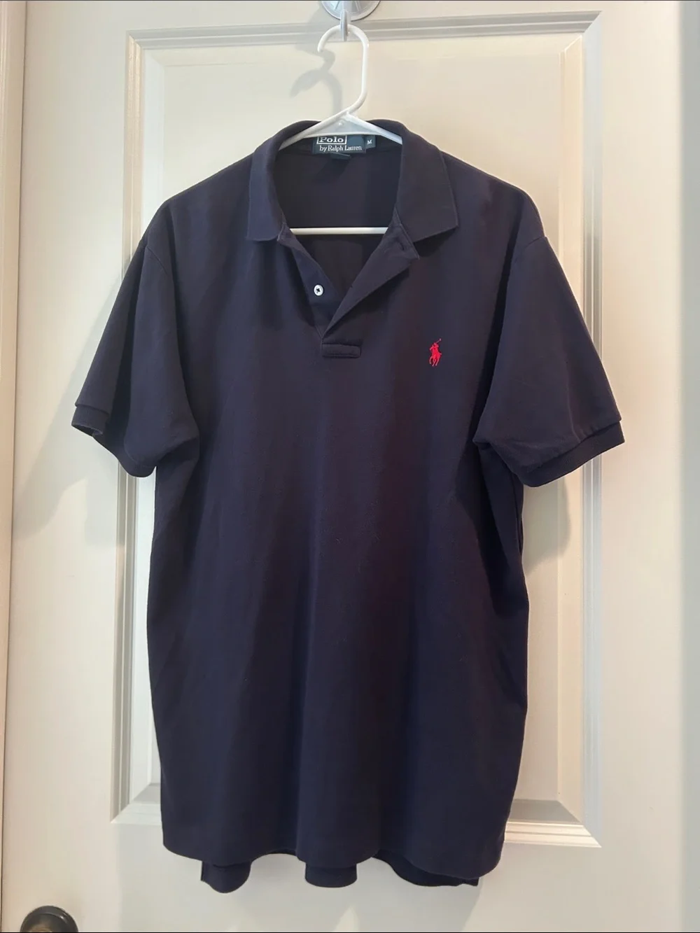 Polo Ralph Lauren Short-Sleeve Polo Shirt Navy with Red Logo Men’s size M
